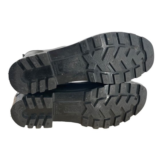 Billito Women's Size 7 Black Mid-Calf Rubber Waterproof Rain Boots - Picture 3 of 7